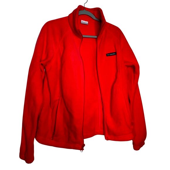 Columbia Full Zip Fleece Jacket in Pink Womens Size XL - Picture 1 of 6